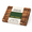 Teak-15.8"L x 11"W, variant on Teak 24"L x 18.1"W Edge Grain Butcher Block for Meat and Professional Kitchen Prep