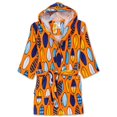 thumbnail image 1 of Komar Kids Shark Ocean Print Cotton Hooded Terry Robe Cover Up , Sizes 4-12, 1 of 1