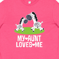 thumbnail image 4 of Inktastic My Aunt Loves Me Zebra Zoo Animal Youth T-Shirt, 4 of 5