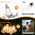 thumbnail image 4 of ST38 String Lights Outdoor Garland Connectable Shatterproof Waterproof Plastic LED Bulb Dimmable Patio Garden Decor Fairy Lighst, 4 of 5