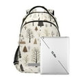 thumbnail image 7 of FORMRS Unisex Backpack Elementary School Travel Bookbag with Reflective Stripes, Winter Forest, 7 of 7