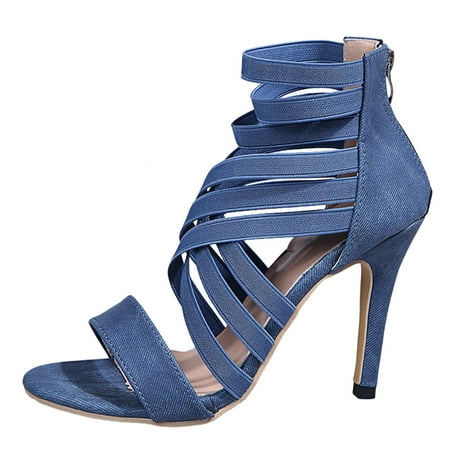 

Qufokar Snake Print Boots for Women Wide Calf High Heel Protectors for Shoes Women On Gr Toe High Heels Breathable Women Summer Sandals Casual Fashion Zipper Peep Women S High Heels