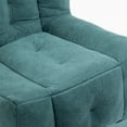 thumbnail image 2 of Accent Chair with Ottoman Set,Modern Velvet Bean Bag Chair for Adults and Childs,Upholstered Lazy Sofa Chair Armchair for Living room, Bedroom, Apartment,Green, 2 of 7