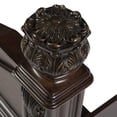thumbnail image 4 of Messina Estates Dark Brown King Poster Bed, 4 of 7