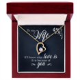 thumbnail image 1 of À Ma Femme Si Je Sais Ce Que Love Est pour Toujours Collier w Message Card, 1 of 8