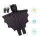 thumbnail image 4 of 1 juego de disfraz de actuación de escenario para niños, mono de fiesta de Halloween, disfraz de murciélago animal con guantes (negro S), 4 of 5