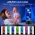 thumbnail image 3 of Jellyfish Lava Lamp, Color Changing Jellyfish Tank Aquarium Lamps, Bedroom Desktop Sleep Lamp, Night Light for Kids Room Decor, Relax Birthdays Christmas Gifts for Girls Boys Adults, 3 of 6