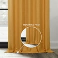 thumbnail image 6 of HPD Half Price Drapes Dandelion Gold Grommet Faux Linen Room Darkening Curtains for Bedroom & Living Room Curtains (1 Panel), Window Curtains 120 inches long, Grommet Curtains & drapes, 50W X 120L, 6 of 10