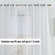 thumbnail image 3 of Cortina de gasa semitransparente con filtro de luz, 2 piezas, para dormitorio y sala de estar (54 pulgadas de ancho x 84 pulgadas de largo, blancas), 3 of 9