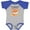 Heather and Royal, variant on Inktastic My Granny Loves Me- Little Fox Boys or Girls Baby Bodysuit