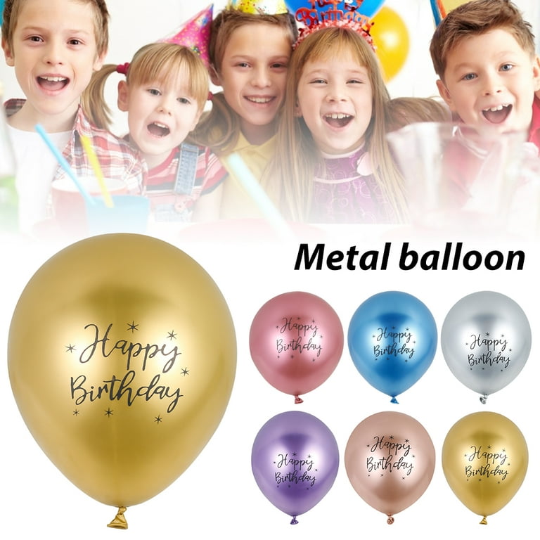Duety 50Pack Latex Balloons 12 inch Grade Premium Happy Birthday