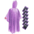thumbnail image 1 of Ponchos de lluvia desechables Hitituto, paquete de 6 unidades, extralargos e impermeables, 1 of 4