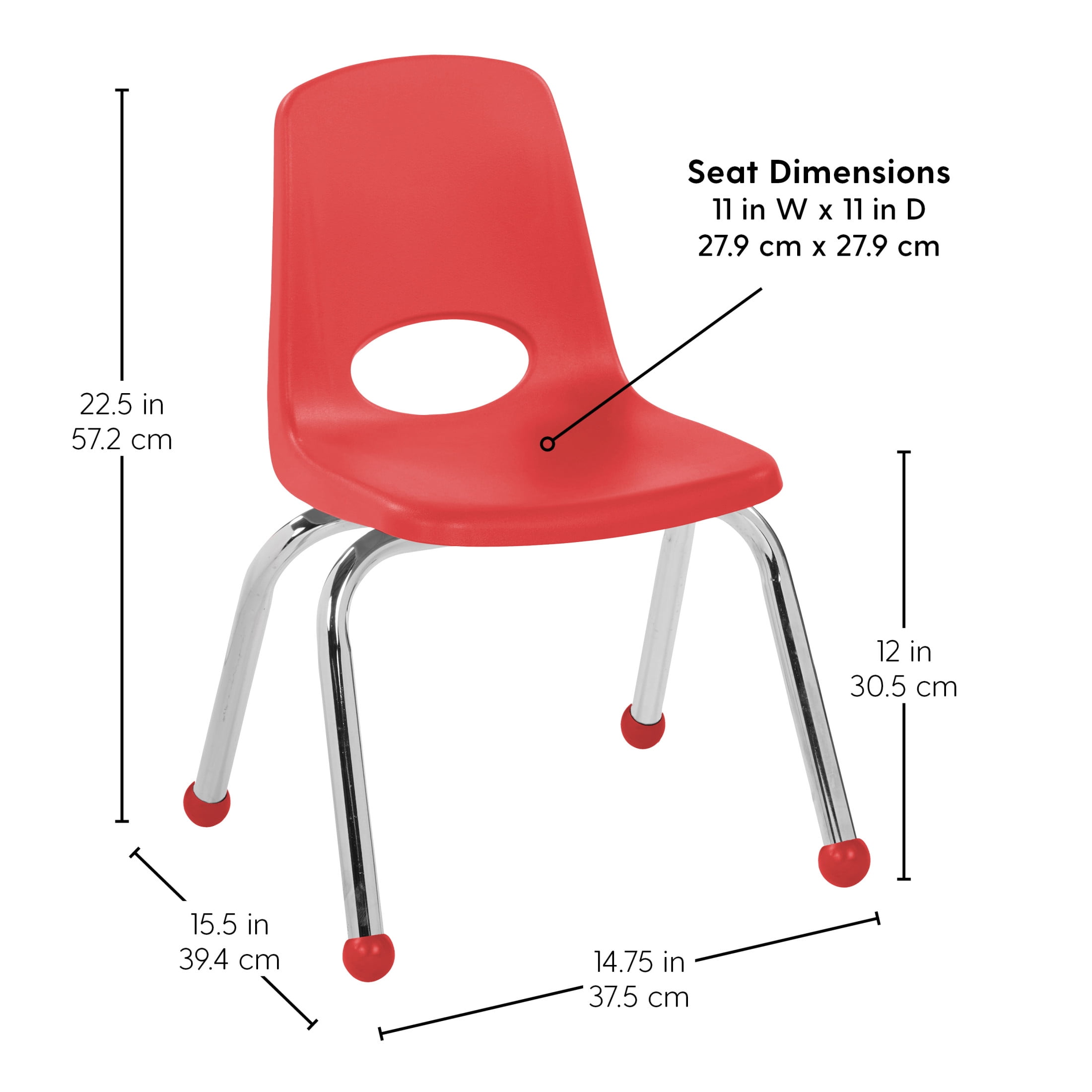 Factory Direct Partners Kids Dry-Erase Activity Table and Stack Chair Set, White Blue