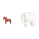 thumbnail image 1 of Escultura Coleccionable De Caballo Dalecarlian Sueco Y Elefante De Cerámica. Figura Ideal Para Estantería, Vitrina, Mesa O Decoración Del Hogar., 1 of 8