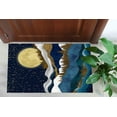 thumbnail image 5 of Landscape Rugs, Housewarming Gift Rug, Gold Rug, Navy Blue Rugs, Kitchen Rug, Minimal Rugs, Mountain Rugs, Salon Decor, Boho Mmountain Rugs, 5.2'x7.5' - 160x230 cm, 5 of 8