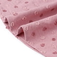 thumbnail image 5 of DARING DIVA Women's Plus Swiss Dot Crew Neck Tulip Top 4X Pink, 5 of 6