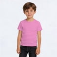 thumbnail image 2 of Byoo Toddler Boy T-Shirt Solid Short Sleeve Crew Neck Basic Tee Shirt Casual Breathable Soft T Shirt for Kids, 2 of 6