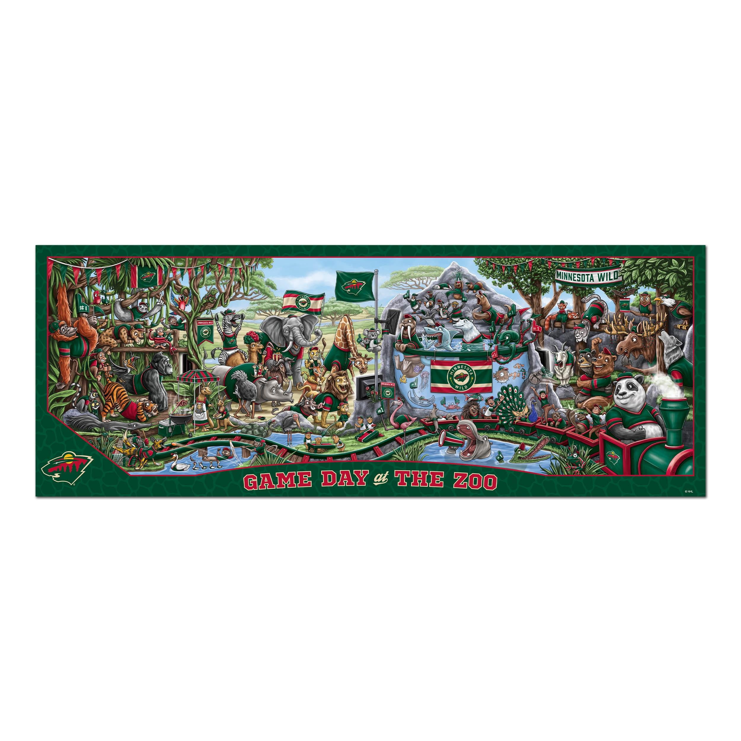 YouTheFan NHL Minnesota Wild Game Day at the Zoo - 500 pc Puzzle
