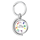 thumbnail image 1 of LGBT Rainbow Flag Yap soy gay Rotating keychain Metal Keyring Holder, 1 of 2