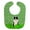 Black & White, variant on Black Border Collie Shamrocks Baby Bib