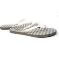 thumbnail image 2 of Tory Burch Women's Chelsea Flip Flop Sandals 171948 (Basketweave - Light Cream Fleek - Pavestone, US Footwear Size System, Adult, Women, Numeric, Medium, 9), 2 of 5