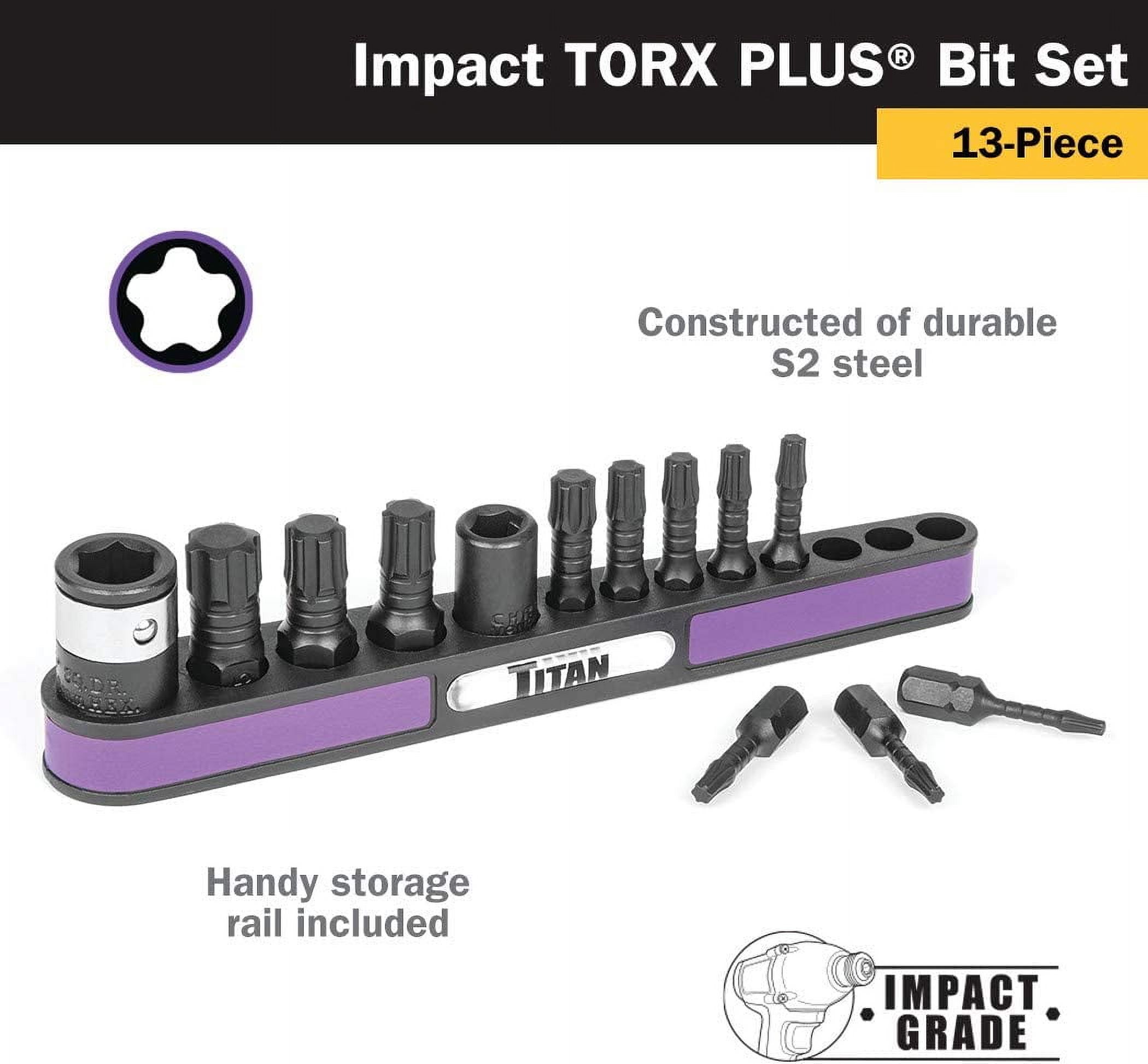 Titan Impact Torx Plus Bit Set (13-Piece)