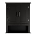 thumbnail image 2 of Ktaxon Bathroom Medicine Cabinet, Wall Storage Cabinet with 2 Doors and Shelves, Black, 2 of 8