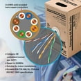 thumbnail image 6 of BASELINE - 1000ft 24/4 CAT5E UTP cULus CMR Riser-Rated Solid Cable - Pull-Box - Gray, 6 of 9