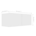 thumbnail image 4 of vidaXL 4 Piece TV Cabinet Set White Engineered Wood, 4 of 5