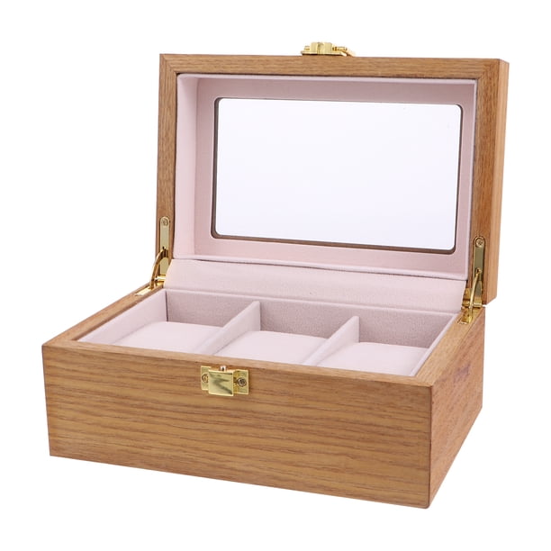 1 vitrina creativa para relojes con 3 ranuras, organizador de lujo para exhibir relojes.