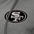 thumbnail image 2 of Women's Antigua  Heather Black San Francisco 49ers Seeker Full-Zip Hoodie Jacket, 2 of 2