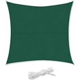 thumbnail image 1 of Vela de sombra rectangular, 3,6x3,6m, impermeable, anti-UV, impermeable y transpirable, verde oscuro, 1 of 5
