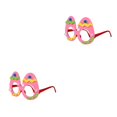 thumbnail image 2 of Guardurnaity Lentes de Pascua con purpurina, huevos, disfraces de pollo, gafas de plástico, decoración navideña, accesorios de fotos para niños Tipo 11 2Conjunto, 2 of 6