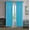 Aqua Turquoise, variant on 2-PC Set MR2 Brick color Rod Pocket Faux Silk Window Curtain Treatment, Set of Two (2) Solid Semi Sheer Panels 55" W x 84" L (Each)