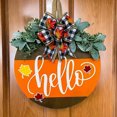 thumbnail image 4 of EUDIDV Thanksgiving Home Decor Thanksgiving Three Small Maple Leaf Doors Bow Doors Hanging Wooden Crafts Festive Supplies, 4 of 6
