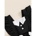thumbnail image 6 of RUINIXCW Toddler Baby Girl Halloween Outfit Newborn Infant Baby Girls Witch Costume Summer Fall Romper Dress Flutter Sleeve Square Neck Tulle Dress, 6 of 9