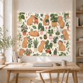 thumbnail image 5 of Capybaras with Houseplants Among Green Foliage, Cozy Illustration for Animal Lovers, Botanical Wall Art, Housewarming Gift, Tapestry Wall Hanging for Bedroom and Living Room, 5 of 6