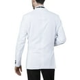 thumbnail image 5 of Giorgio Fiorelli Men’s G47815/5A One Button Modern Fit Two-Piece Peak Lapel Tuxedo Suit Set - White - 42L, 5 of 5