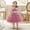 Pink, variant on Girls Fashion Summer Birthday Dresses for Girls Kids Princess Dress 5-6 Years