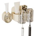 thumbnail image 1 of Lindo oso estante para cepillos de dientes con exprimidor automático de pasta de dientes, perforador de plástico, sin espacio, soportes para cepillos de dientes montados en la pared, 2 tazas, 1 of 5