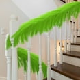 thumbnail image 5 of Dalrosia Christmas Tree Garland Decoration Pampas Grass Garland Faux Artificial Fabric Feathers Boho for Mantle Xmas Tree Home Farmhouse Christmas Holiday Party Supplies, 5 of 6