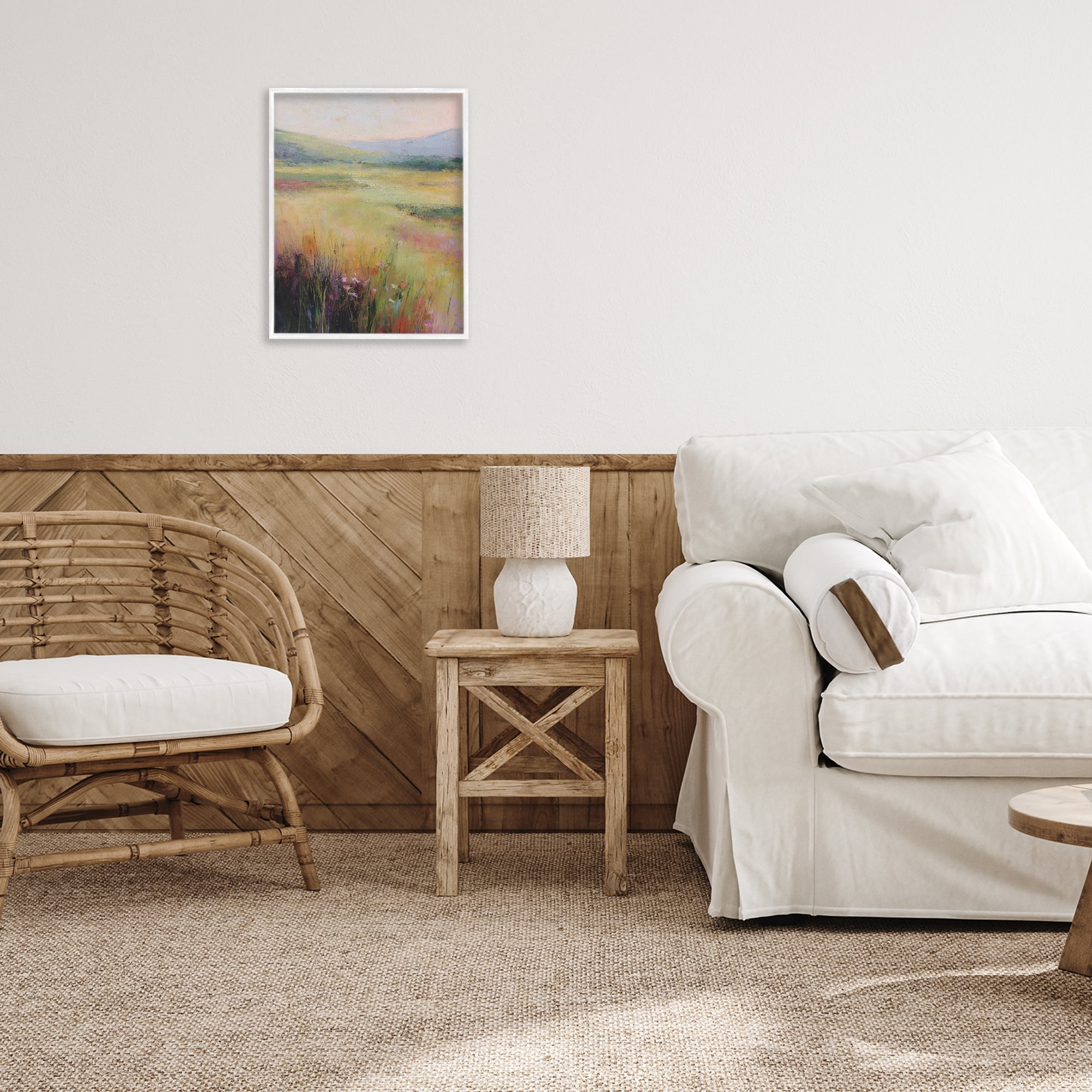 Stupell Industries Green Valley View White Framed Giclee Art, design by Svetlana Aleynikova