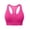 Hot Pink A, variant on Timegard Sports Bras for Women Front Closure Zipper Racerback Breathable Workout Gym Bras with Support