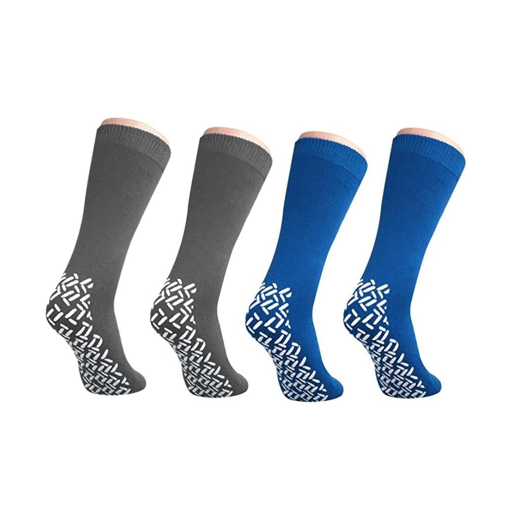 Nobles XXXL Extra Wide Bariatric Non Skid Slipper Socks for Swollen