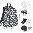 thumbnail image 2 of Yiaed Daisies Flowers Print Lightweight Backpack Travel Backpacks Hiking Daypack for Women Men, 2 of 5