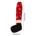 thumbnail image 4 of Fundas Para Patas De Silla Funda navideña para silla, calcetines, elfos decorativos para decoración de fiesta en el hogar (pata negra), 4 of 6