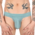 thumbnail image 2 of Cozy Knickes Leisure For Men Striped Printed Mid Waisted High Fork Breathable Mesh Large Size Comfortable Underpants Simple Regular Underwear, 2 of 6