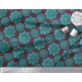 thumbnail image 2 of Soimoi polyester Crepe Fabric Floral Mandala Print Fabric by the Yard 42 Inch Wide, 2 of 3