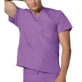 thumbnail image 2 of Adar Universal Unisex V-Neck Tunic 3 Pocket Scrub Top (Available in 39 Colors), 2 of 7