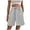 Light Gray, variant on Women’s Active Drawstring Knee-Length Shorts, Loose Wide Leg Terylene Shorts for Running & Casual, Multi-Color, S/M/L/XL